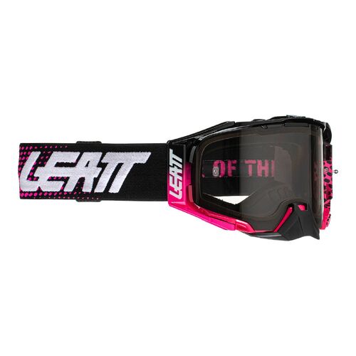 Leatt 6.5 Velocity MX Goggles Neon Pnk Light Grey 58%