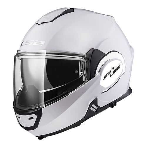 white flip up helmet