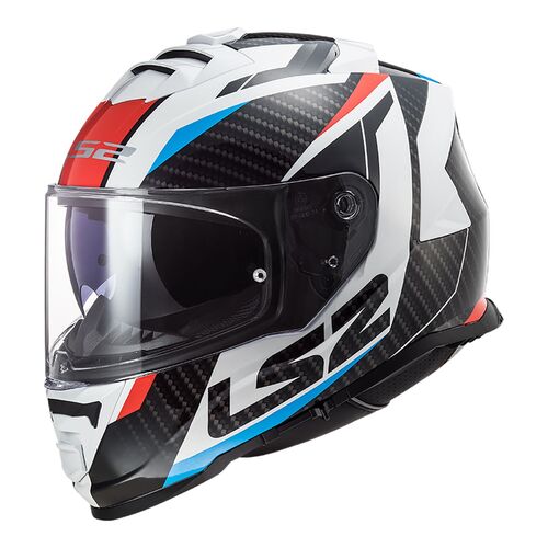 LS2 Helmet FF800 Storm Racer White/Blue/Red S