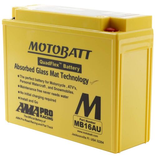 Ducati Monster 600 1995 Motobatt Quadflex 12V Battery 