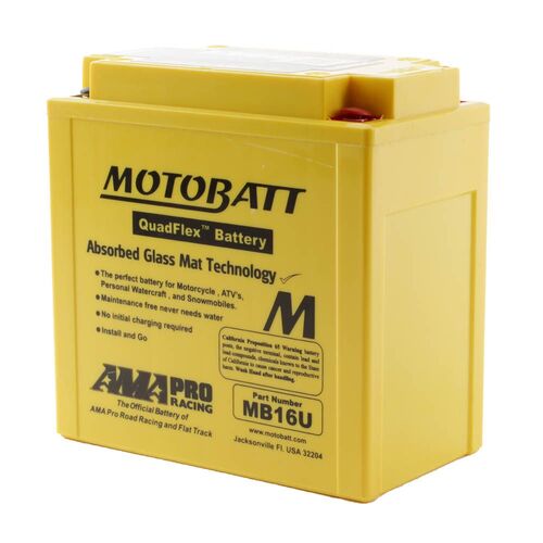 Cagiva 750 Elefant 1990 Motobatt Quadflex 12V Battery 