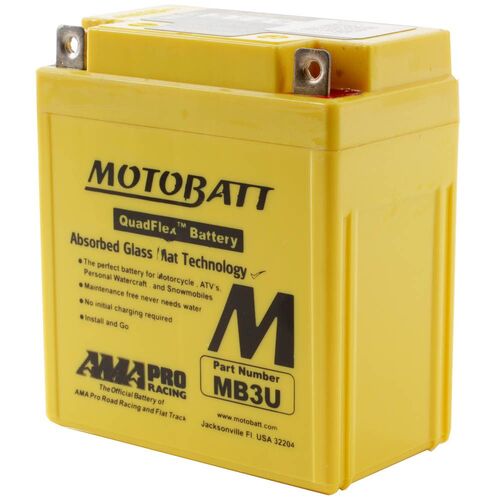 Honda XL250R 1982 Motobatt Quadflex 12V Battery 