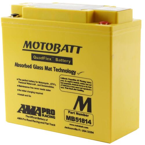 BMW K75S 1995 Motobatt Quadflex 12V Battery 