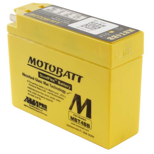 Yamaha Sr400 2016 Motobatt Quadflex 12V Battery 