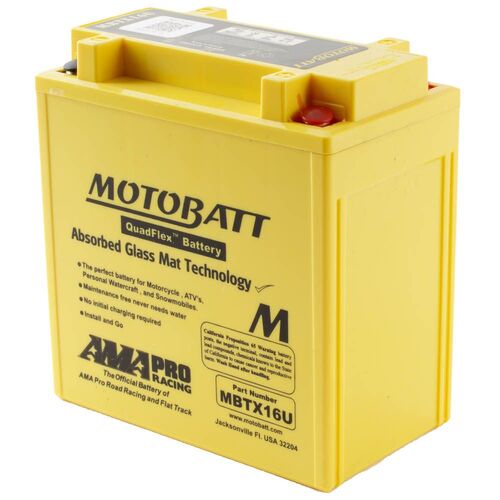 Suzuki LTA500X Kingquad 4Wd 2014 Motobatt Quadflex 12V Battery 