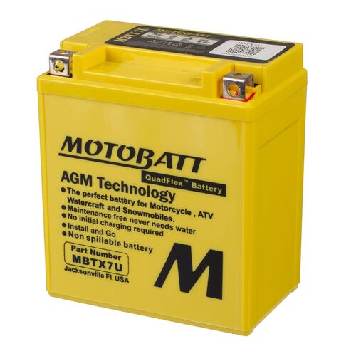 Honda CBR300R 2016 Motobatt Quadflex 12V Battery