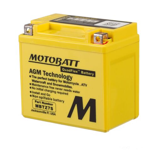 Suzuki LTZ50 Quadsport 2014 Motobatt Quadflex 12V Battery 