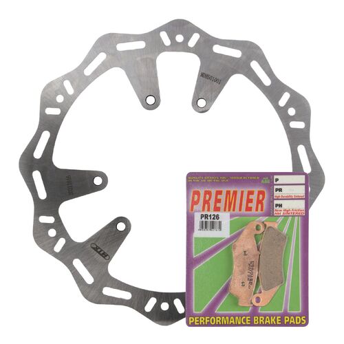 Honda CR125R 1995-2007 MTX Hornet Brake Disc & Pads Front Service Kit 