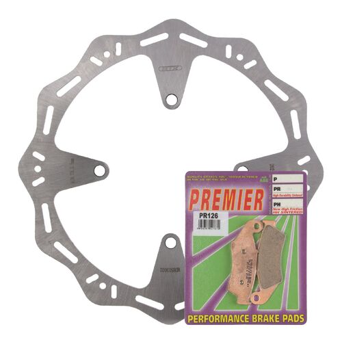 Kawasaki KX250F 2015-2022 MTX Hornet Brake Disc & Pads Front Service Kit 