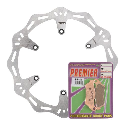 KTM 125 EXC Enduro 2004-2015 MTX Hornet Brake Disc & Pads Front Service Kit 