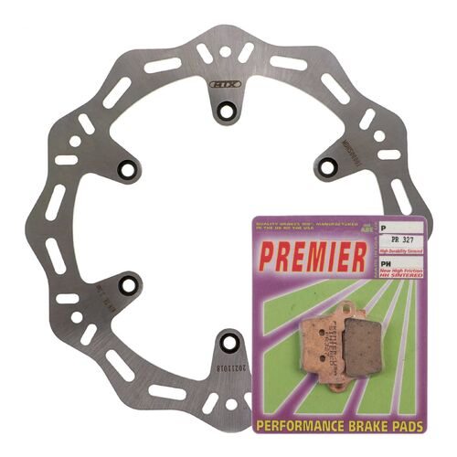 KTM 125 SX 2007-2015 MTX Hornet Brake Disc & Pads Rear Service Kit 