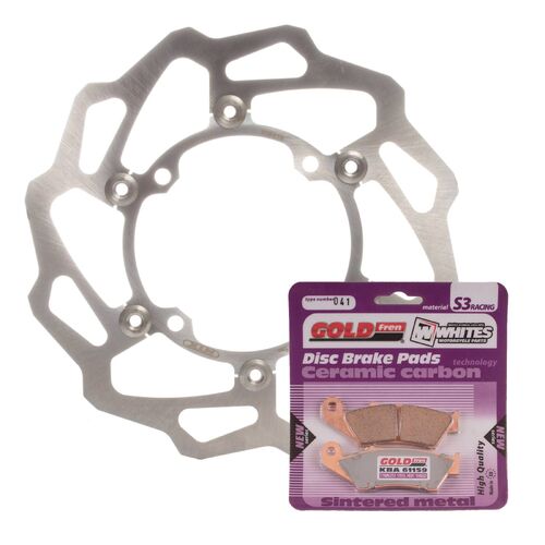 Kawasaki KX250F 2015 MTX Brake Disc & Pads Front Service Kit 