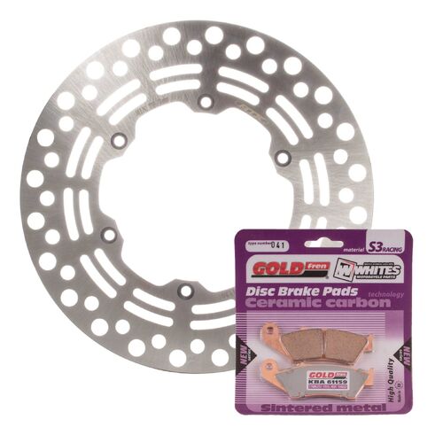 Suzuki DRZ400E 2000-2022 MTX Brake Disc & Pads Front Service Kit 