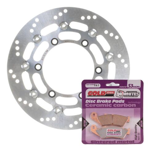 Suzuki DR650SE 1996-2022 MTX Brake Disc & Pads Front Service Kit 