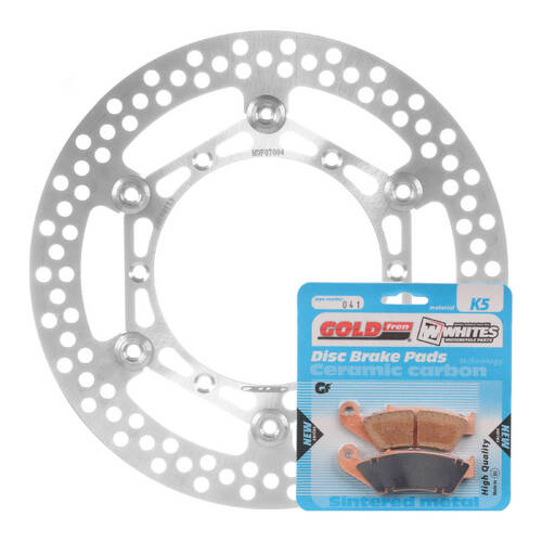 Suzuki RM125 1996-2011 MTX Front Brake Disc & Pads Set