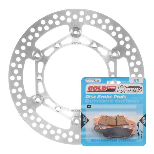 Yamaha YZ250F 2007-2015 MTX Brake Disc & Pads Front Service Kit 