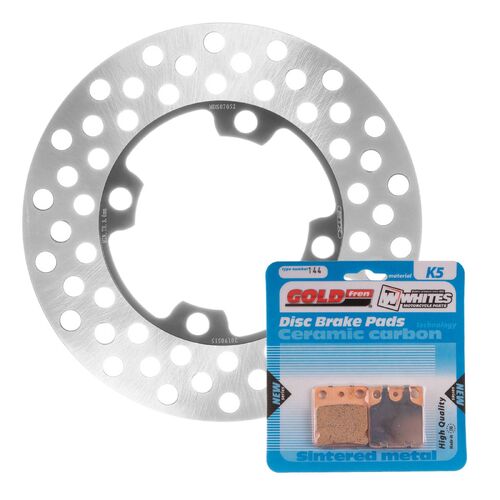 Yamaha YFM350FA Bruin Auto 4WD 2004-2006 MTX Brake Disc & Pads Front Service Kit 