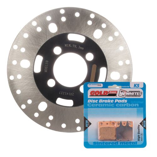 Yamaha YFM350FW Big Bear 4WD 1999 MTX Brake Disc & Pads Front Service Kit 