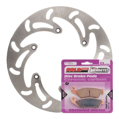 KTM 300 EXC 1998-2003 MTX Brake Disc & Pads Front Service Kit 