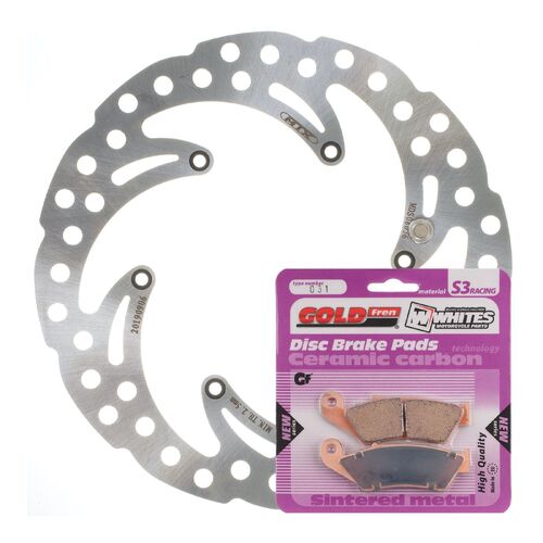 KTM 300 EXC 1998-2003 MTX Brake Disc & Pads Front Service Kit 