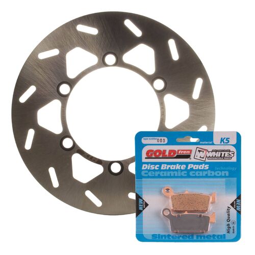 Kawasaki KLX300R 1997-2008 MTX Brake Disc & Pads Rear Service Kit 