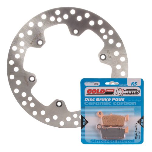 Suzuki DRZ400E 2000-2022 MTX Brake Disc & Pads Rear Service Kit 