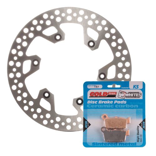 Yamaha YZ250F 2003-2019 MTX Brake Disc & Pads Rear Service Kit 