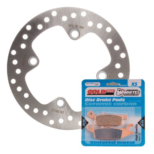 Yamaha YFM700FAP Grizzly EPS Auto 2007-2013 MTX Brake Disc & Pads Rear Service Kit 