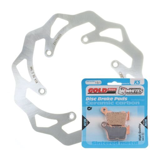 KTM 450 SX-F 2007-2019 MTX Brake Disc & Pads Rear Service Kit 