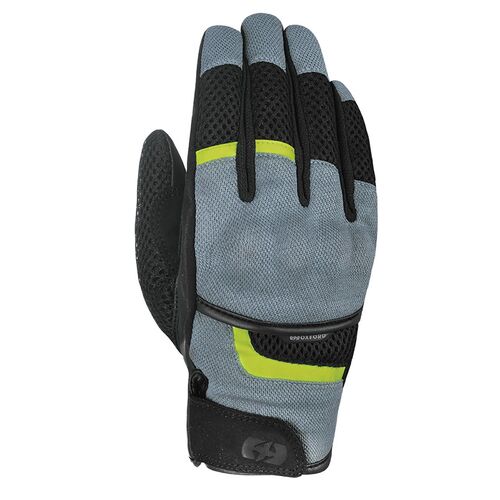 Oxford Brisbane Air Mens Motorcycle Gloves Charcoal Fluro XXL