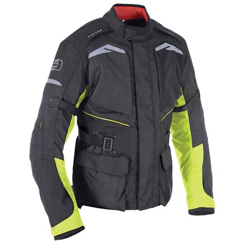 Oxford Quebec 1.0 Waterproof Mens Motorcycle Jacket Black Fluro S