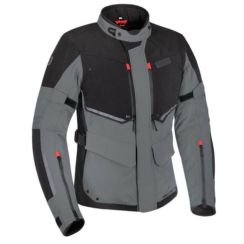 Oxford Mondial Laminate Mens Motorcycle Jacket Black Grey M