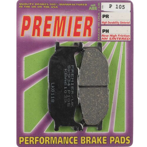 Yamaha FZX250 Zeal 1998-2000 Premier Front Brake Pads