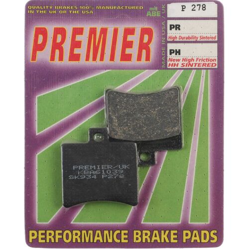 Aprilia RS 125 Radial Caliper 2006-2012 Premier Rear Brake Pads