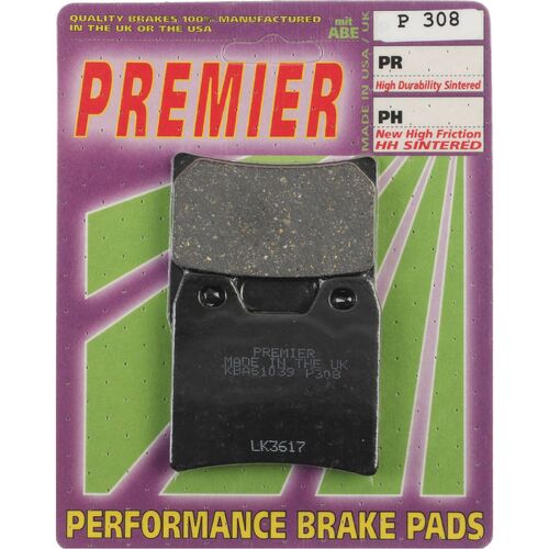 Yamaha FZS1000S Fazer 2001-2005 Premier Rear Brake Pads