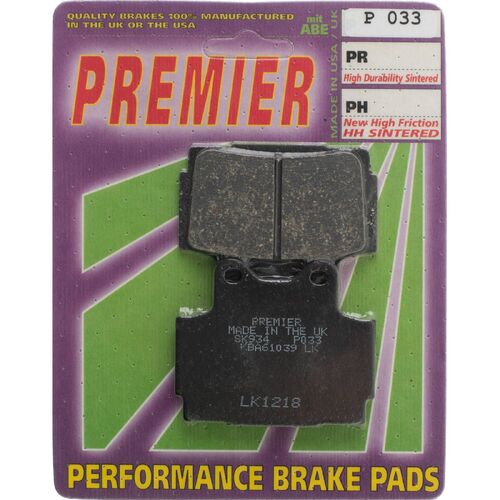 Yamaha FZR250R 1989-1993 Premier Rear Brake Pads