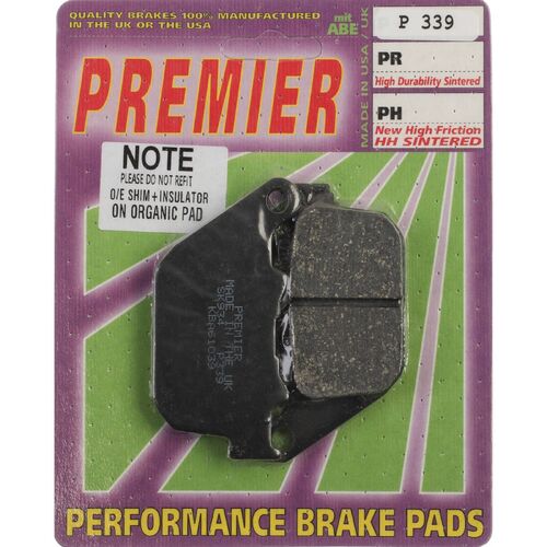 Harley Davidson XLH1200 Sportster 2004-2010 Premier Rear Brake Pads