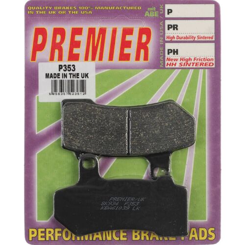 Harley Davidson FLHTC 1584 Electra Glide Cl 2007-2011 Premier Front Brake Pads