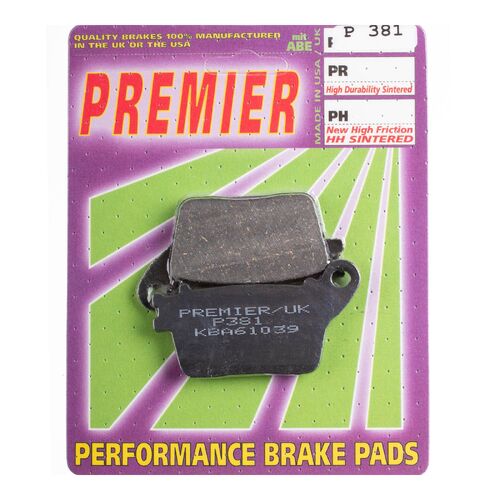 Kawasaki ZX10R Ninja ABS KRT Replica 2016-2019 Premier Rear Brake Pads