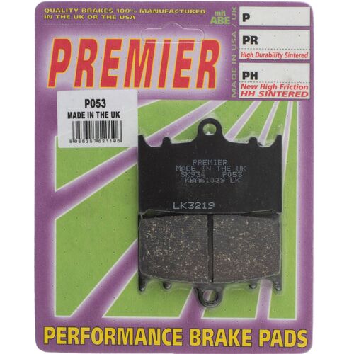 Kawasaki GPZ900R Ninja 1990-1997 Premier Front Brake Pads