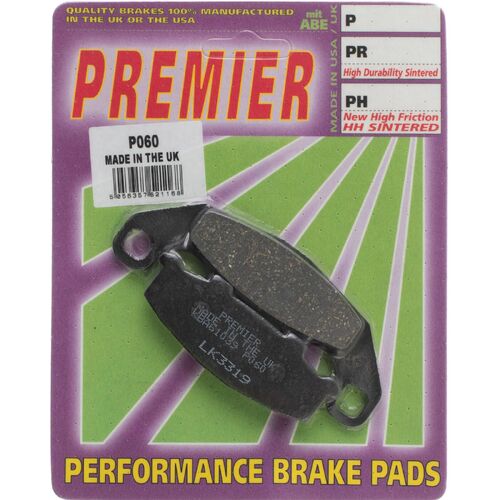 Kawasaki GPX250R 1986-2007 Premier Rear Brake Pads