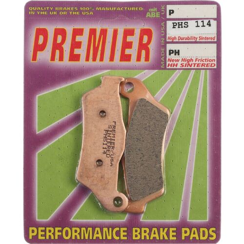 Husqvarna TX125 2018-2019 Premier Sintered Rear Brake Pads