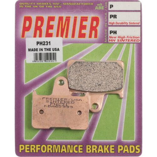 Harley Davidson XL 1200CA Cust A 2014 Premier Sintered Rear Brake Pads