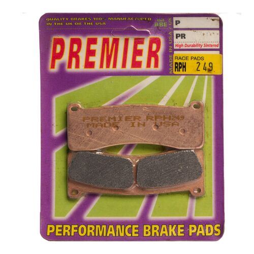 Harley Davidson XR1200 Sportster 2009-2010 Premier Racing Front Brake Pads Indent