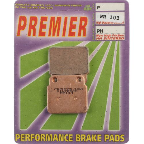 Kawasaki KFX400R 2WD 2003-2007 Premier Full Sintered Rear Brake Pads