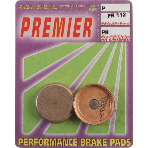 Yamaha YFM350ER Moto 4 2WD 1990-1995 Premier Full Sintered Rear Brake Pads