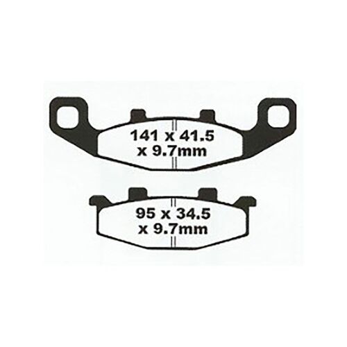 Kawasaki ZR750 Zephyr 1991-1995 Premier Semi Sintered Rear Brake Pads