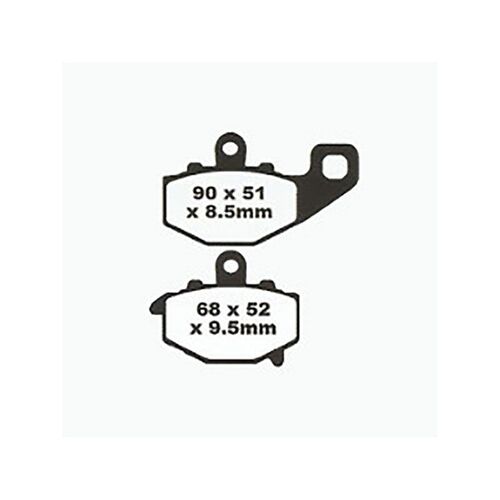 CF Moto 650NK 2013-2014 Premier Semi Sintered Left Rear Brake Pads