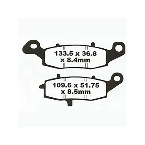 CF Moto 650NK 2015 Premier Semi Sintered Right Front Brake Pads