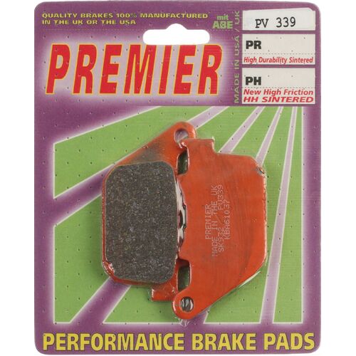 Harley Davidson XL 1200CA Cust A 2013 Premier Semi Sintered Rear Brake Pads